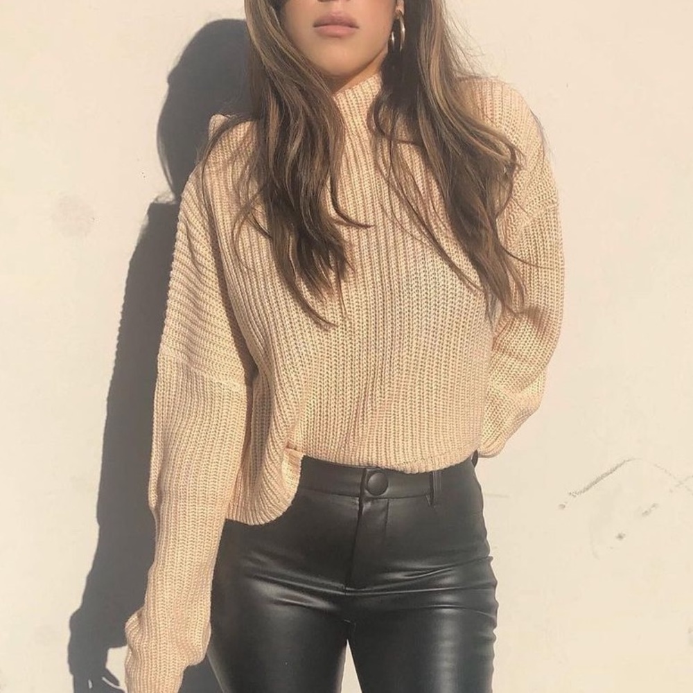 Mock neck sweater